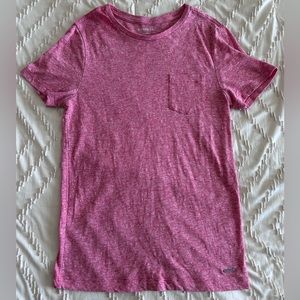 Express Mens Pocket Short Sleeve T-Shirt Red Cotton/Polyester Blend GUC Sz XS